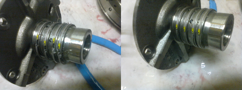 The rings slide into place, then get locked closed